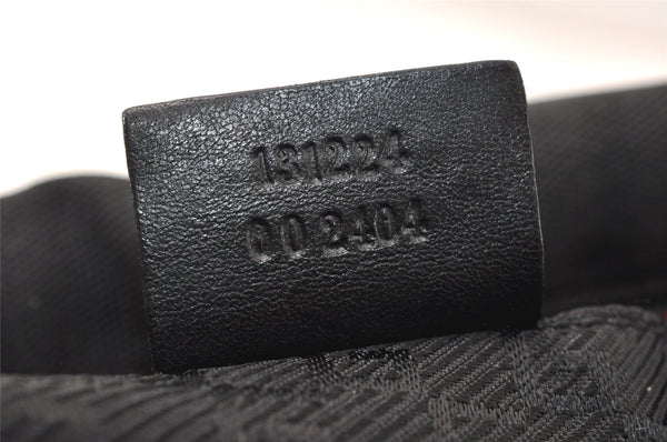 Authentic GUCCI Clutch Hand Bag Purse Nylon Leather 131224 Black Junk 5080K