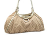 Authentic GUCCI Abbey Shoulder Tote Bag GG Canvas Leather 189835 Beige 5081K