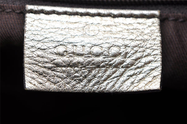 Authentic GUCCI Abbey Shoulder Tote Bag GG Canvas Leather 189835 Beige 5081K