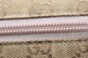 Authentic GUCCI VIntage Shoulder Tote Bag GG Canvas Leather 131230 Beige 5082K