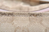 Authentic GUCCI VIntage Shoulder Tote Bag GG Canvas Leather 131230 Beige 5082K