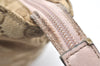 Authentic GUCCI VIntage Shoulder Tote Bag GG Canvas Leather 131230 Beige 5082K