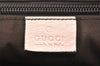 Authentic GUCCI VIntage Shoulder Tote Bag GG Canvas Leather 131230 Beige 5082K