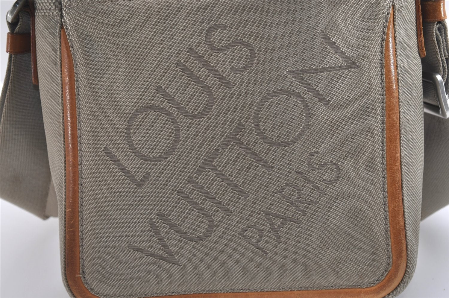 Authentic Louis Vuitton Damier Geant Citadin NM Shoulder Bag M93041 Beige 5083J