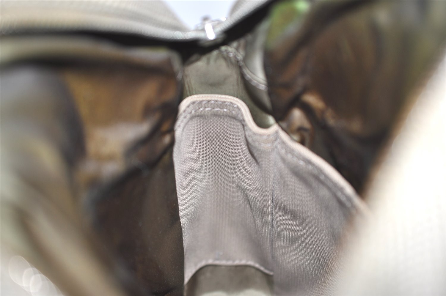 Authentic Louis Vuitton Damier Geant Citadin NM Shoulder Bag M93041 Beige 5083J