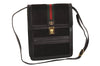 Authentic GUCCI Web Sherry Line Shoulder Cross Bag Suede Leather Brown 5084J
