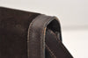 Authentic GUCCI Web Sherry Line Shoulder Cross Bag Suede Leather Brown 5084J