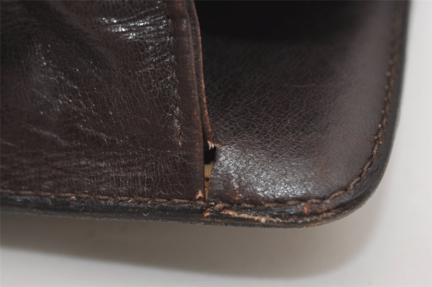 Authentic GUCCI Web Sherry Line Shoulder Cross Bag Suede Leather Brown 5084J