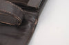 Authentic GUCCI Web Sherry Line Shoulder Cross Bag Suede Leather Brown 5084J