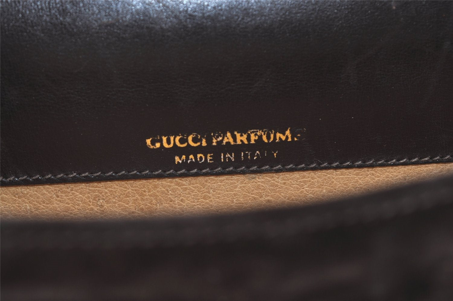 Authentic GUCCI Web Sherry Line Shoulder Cross Bag Suede Leather Brown 5084J