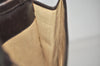 Authentic GUCCI Web Sherry Line Shoulder Cross Bag Suede Leather Brown 5084J