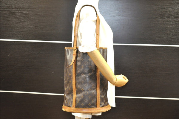 Authentic Louis Vuitton Monogram Bucket GM Shoulder Tote Bag M42236 Junk 5085I