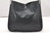 Authentic GUCCI Sherry Line Shoulder Hand Bag Leather 0014321 Black 5086K