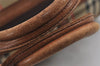 Authentic Burberrys Nova Check Canvas Leather Hand Boston Bag Brown Beige 5087J