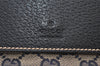 Authentic GUCCI Sherry Line Shoulder Bag GG Canvas Leather 169937 Navy 5087K