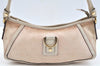 Authentic GUCCI Abbey Shoulder Bag Purse GG Canvas Leather 130939 Pink 5089I