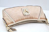 Authentic GUCCI Abbey Shoulder Bag Purse GG Canvas Leather 130939 Pink 5089I