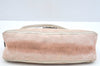 Authentic GUCCI Abbey Shoulder Bag Purse GG Canvas Leather 130939 Pink 5089I