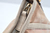 Authentic GUCCI Abbey Shoulder Bag Purse GG Canvas Leather 130939 Pink 5089I