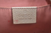 Authentic GUCCI Abbey Shoulder Bag Purse GG Canvas Leather 130939 Pink 5089I