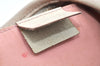 Authentic GUCCI Abbey Shoulder Bag Purse GG Canvas Leather 130939 Pink 5089I