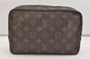 Auth Louis Vuitton Monogram Trousse Toilette 23 Clutch Hand Bag M47524 LV 5089J