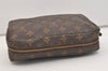 Auth Louis Vuitton Monogram Trousse Toilette 23 Clutch Hand Bag M47524 LV 5089J
