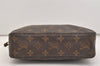 Auth Louis Vuitton Monogram Trousse Toilette 23 Clutch Hand Bag M47524 LV 5089J