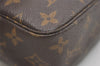 Auth Louis Vuitton Monogram Trousse Toilette 23 Clutch Hand Bag M47524 LV 5089J