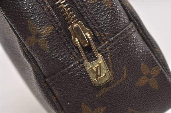 Auth Louis Vuitton Monogram Trousse Toilette 23 Clutch Hand Bag M47524 LV 5089J