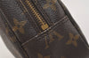 Auth Louis Vuitton Monogram Trousse Toilette 23 Clutch Hand Bag M47524 LV 5089J