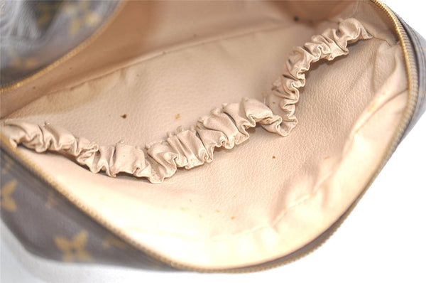 Auth Louis Vuitton Monogram Trousse Toilette 23 Clutch Hand Bag M47524 LV 5089J