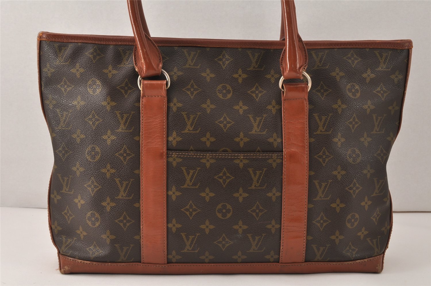 Auth Louis Vuitton Monogram Sac Weekend PM Vintage Tote Hand Bag M42425 LV 5089K