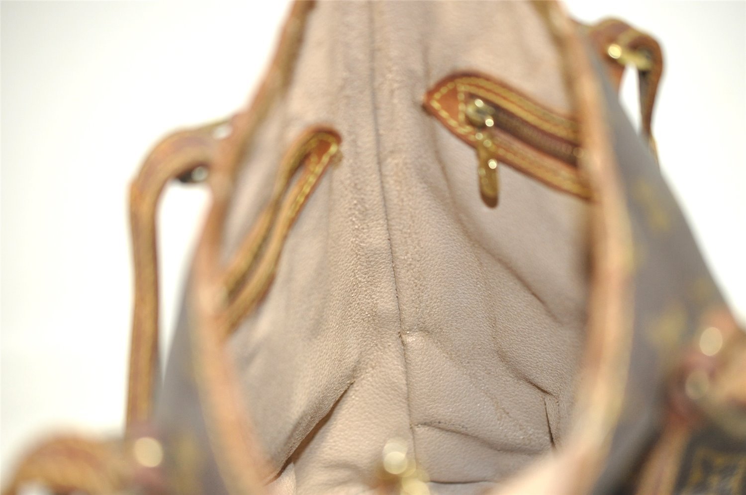 Authentic Louis Vuitton Monogram Bucket PM Shoulder Tote Bag M42238 Junk 5091I