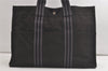 Authentic HERMES Fourre Tout MM Hand Tote Bag Canvas Black 5093K