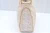 Authentic CHANEL Vintage New Travel Line Shoulder Hand Bag Purse Beige 5095J