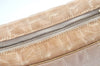 Authentic CHANEL Vintage New Travel Line Shoulder Hand Bag Purse Beige 5095J