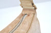 Authentic CHANEL Vintage New Travel Line Shoulder Hand Bag Purse Beige 5095J