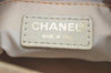 Authentic CHANEL Vintage New Travel Line Shoulder Hand Bag Purse Beige 5095J
