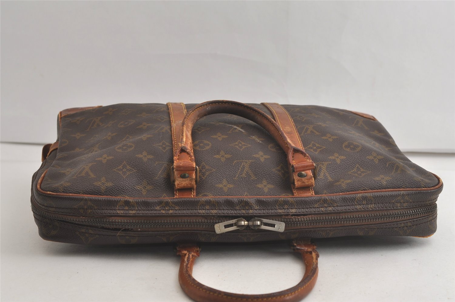 Auth Louis Vuitton Monogram Porte Documents Voyage Briefcase Old Model LV 5095K