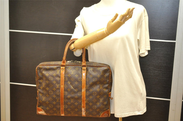 Auth Louis Vuitton Monogram Porte Documents Voyage Briefcase Old Model LV 5095K
