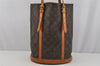 Authentic Louis Vuitton Monogram Bucket GM Shoulder Tote Bag M42236 Junk 5096J