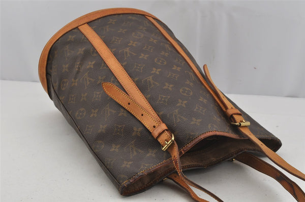 Authentic Louis Vuitton Monogram Bucket GM Shoulder Tote Bag M42236 Junk 5096J