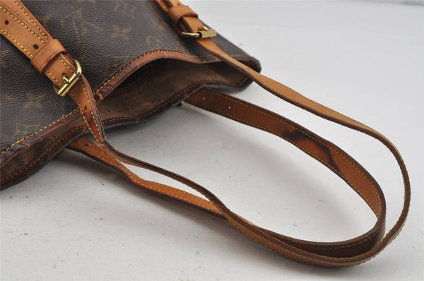 Authentic Louis Vuitton Monogram Bucket GM Shoulder Tote Bag M42236 Junk 5096J