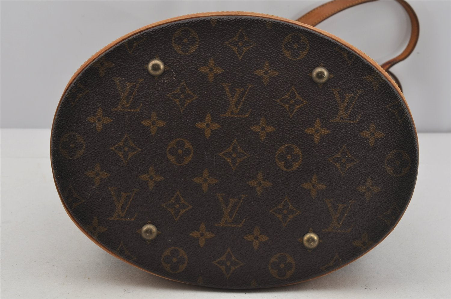 Authentic Louis Vuitton Monogram Bucket GM Shoulder Tote Bag M42236 Junk 5096J