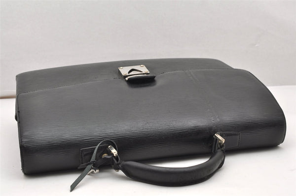 Auth Louis Vuitton Taiga Laguito Business Bag Briefcase Black M31092 LV 5096K