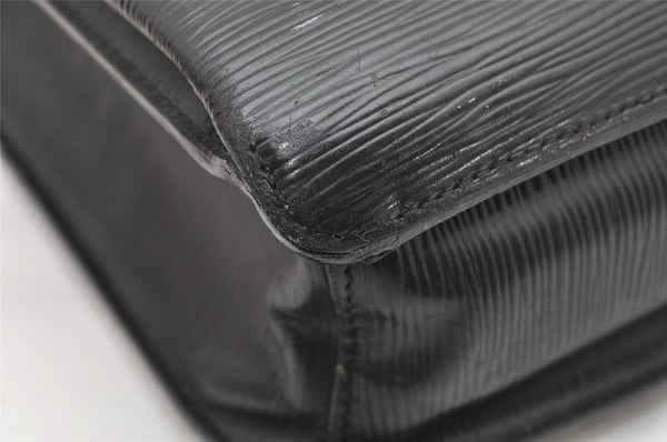 Auth Louis Vuitton Taiga Laguito Business Bag Briefcase Black M31092 LV 5096K