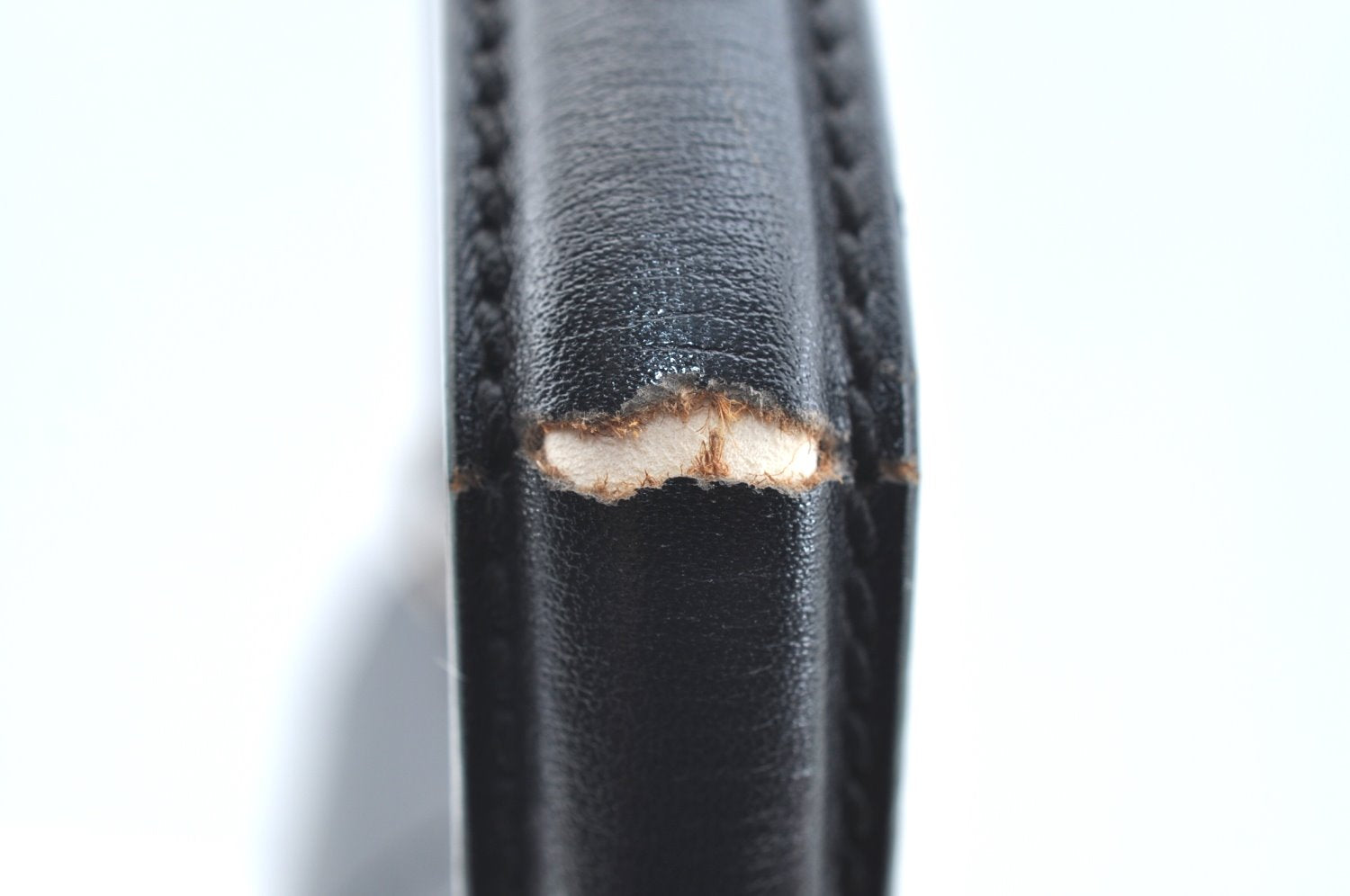 Authentic GUCCI Vintage 2Way Shoulder Hand Bag Purse Leather Black 5098H