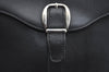 Authentic GUCCI Vintage 2Way Shoulder Hand Bag Purse Leather Black 5098H