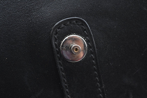 Authentic GUCCI Vintage 2Way Shoulder Hand Bag Purse Leather Black 5098H